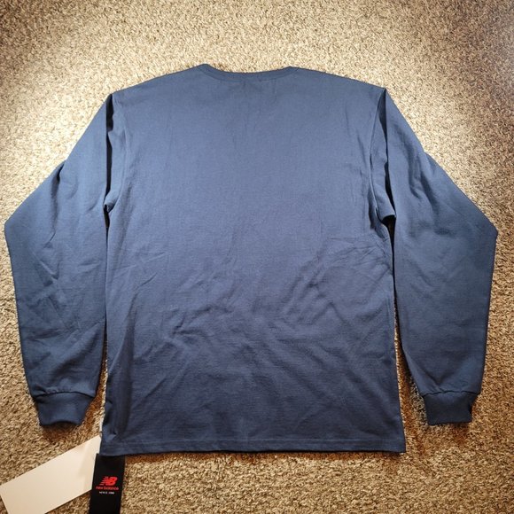 New Balance x WTAPS TC Jersey Long Sleeve T-shirt Men's Size Small MT01606 Blue - Picture 12 of 12